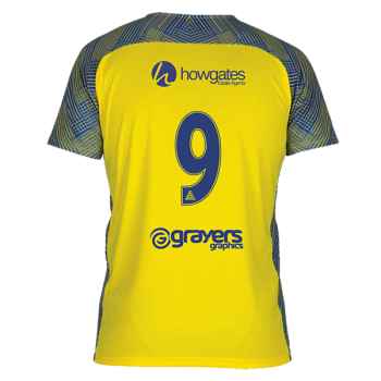 Club Shirt - Please Specify Number (Embroidered Badge)  Yellow/Royal