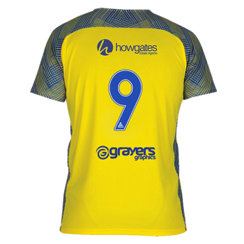 Club Shirt - Please Specify Number (Embroidered Badge)  Yellow/Royal